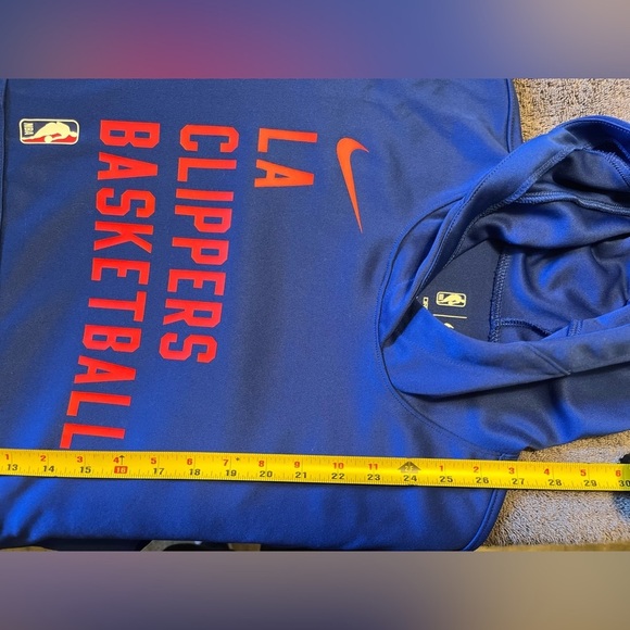 Nike LA Clippers 2024 Performance Spotlight On-Court Practice Hoodie Sz XS Blue - Picture 5 of 6